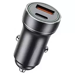 Автомобільний зарядний пристрій Jellico F4 20w 3.1A USB-C/USB-A ports + lightning cable black - мініатюра 4