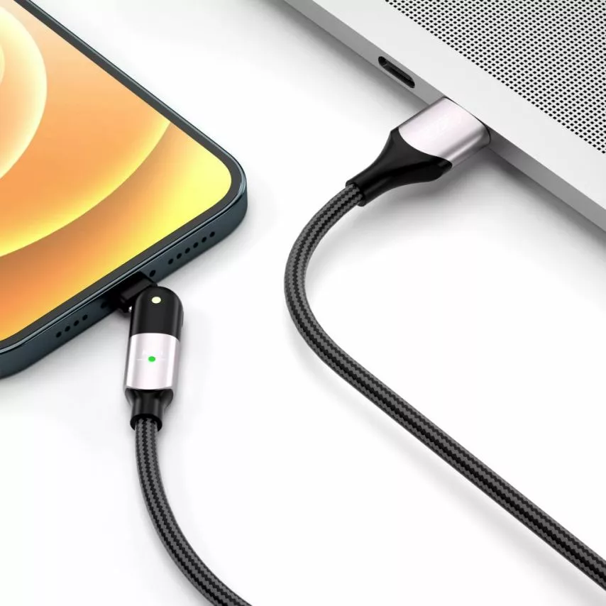 Кабель XO NB176 USB-A - Lightning 12w 2.4a 1.2м cable Black - фото 2