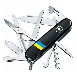 Мультитул Victorinox Huntsman Ukraine (1.3713.3_T1100u) Black Флаг Украины