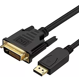 Уценённый видеокабель DisplayPort - DVI-D(24+1) 1080p 60hz 1m black (PR-DP-DVI-P-04-30-1m) PrologiX