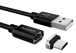 Кабель Borofone BU1 Magnet USB-A - micro USB 12w 2.4a 1м cable Black - мініатюра 2 Кабель Borofone BU1 Magnet USB-A - micro USB 12w 2.4a 1м cable Black - мініатюра 2