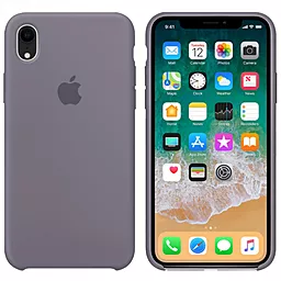 Чохол Silicone Case для Apple iPhone XR Lavander Gray - мініатюра 3 Чохол Silicone Case для Apple iPhone XR Lavander Gray - мініатюра 3