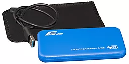 Карман для HDD Frime SATA HDD/SSD 2.5" USB 3.0 Plastic (FHE72.25U30) Blue - фото Карман для HDD Frime SATA HDD/SSD 2.5" USB 3.0 Plastic (FHE72.25U30) Blue