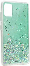 Чехол Epik Star Glitter Samsung A025 Galaxy A02s Clear/Mint