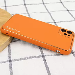 Чехол Epik Кожаный чехол Xshield Apple iPhone 12 mini  Apricot - миниатюра 2