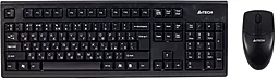 Комплект (клавиатура+мышка) A4Tech Wireless 3100N V-Track (black) - миниатюра 2