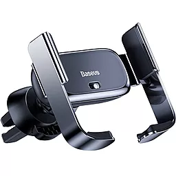 Держатель с автозажимом Baseus Mini Electric Car Holder Black (SUHW01-01) - фото Держатель с автозажимом Baseus Mini Electric Car Holder Black (SUHW01-01)