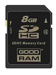 Карта памяти GooDRam SDHC 8GB Class 4 (SDC4GHC4GRR9)