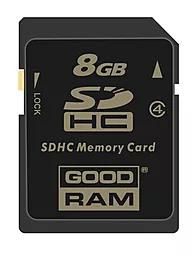 Карта пам'яті GooDRam SDHC 8GB Class 4 (SDC4GHC4GRR9) - фото Карта пам'яті GooDRam SDHC 8GB Class 4 (SDC4GHC4GRR9)