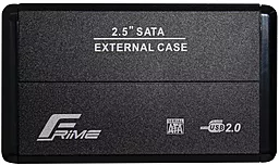 Карман для HDD Frime SATA 2.5", USB 2.0, Metal, Black (FHE20.25U20)