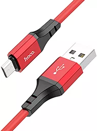Кабель Hoco X86 Spear USB-A - micro USB 12w 2.4a 1м cable Red - мініатюра 2 Кабель Hoco X86 Spear USB-A - micro USB 12w 2.4a 1м cable Red - мініатюра 2