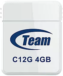 Флешка Team 4 GB C12G USB 2.0 (TC12G4GW01) White - фото Флешка Team 4 GB C12G USB 2.0 (TC12G4GW01) White