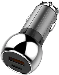 Автомобильное зарядное устройство с быстрой зарядкой ColorWay 36w PD USB-C/USB-A ports car charger black (CW-CHA012PD-BK)