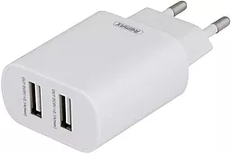 Сетевое зарядное устройство Remax Simple Series 2xUSB-A 2.1a home charger white (RP-U35) - миниатюра 4