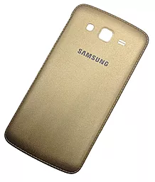 Задняя крышка корпуса Samsung Galaxy Grand 2 Duos G7102 Original Gold - миниатюра 2