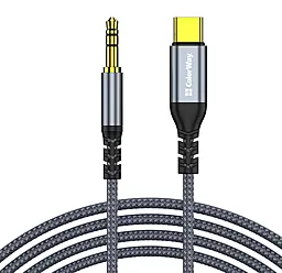 Аудио кабель ColorWay AUX mini Jack 3.5 - USB Type-C M/M Cable 1.2 м gray (CW-CBPDJ071-G) - фото Аудио кабель ColorWay AUX mini Jack 3.5 - USB Type-C M/M Cable 1.2 м gray (CW-CBPDJ071-G)