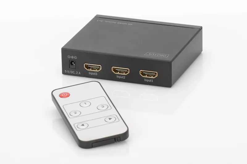 Видео коммутатор HDMI (INx3 - OUTx1), 4K Digitus - фото 2
