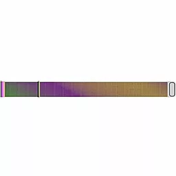 Сменный ремешок для умных часов BeCover Milanese Style для Xiaomi Mi Watch/ Garmin Vivoactive 3S/4S/Venu 2S/ Canyon CNS-SW71SS/ Mobvoi TicWatch C2/ Withings Activite Steel/ Huawei Fit Honor S1 (20mm) Rainbow (707694) - миниатюра 3