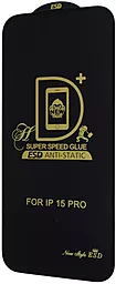 Защитное стекло 1TOUCH PRIME 2.5D Full Glue для Apple iPhone 15 Pro Black - фото Защитное стекло 1TOUCH PRIME 2.5D Full Glue для Apple iPhone 15 Pro Black