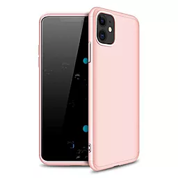 Чехол 1TOUCH GKK LikGus 360 градусов (opp) для Apple iPhone 11 (6.1") Розовый / Rose gold