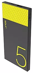 Повербанк GOLF Hive5 5000mAh Black/Yellow - фото Повербанк GOLF Hive5 5000mAh Black/Yellow