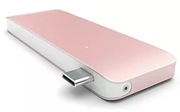 Мультипортовий USB-A хаб Satechi USB-C -> Card Reader/2xUSB3.0 Rose Gold (ST-TCUPR) - мініатюра 2