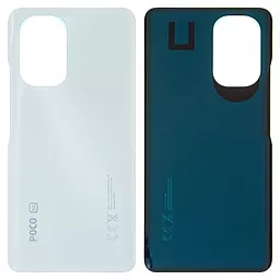 Задняя крышка корпуса Xiaomi Poco F3 / Redmi K40 с логотипом "Poco" Arctic White