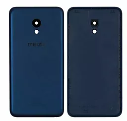 Задняя крышка корпуса Meizu M5 (M611) со стеклом камеры Original Blue - фото Задняя крышка корпуса Meizu M5 (M611) со стеклом камеры Original Blue