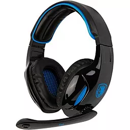Наушники Sades SA-902 Snuk LED Black/Blue (SA902-B-BL) - фото Наушники Sades SA-902 Snuk LED Black/Blue (SA902-B-BL)
