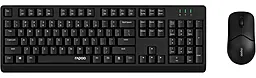 Комплект (клавіатура+мишка) Rapoo X1500S Wireless Black (X1500S Black) - фото Комплект (клавіатура+мишка) Rapoo X1500S Wireless Black (X1500S Black)