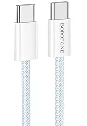Кабель Borofone BX103 Original USB Type-C - Type-C 60w 3a 1м PD cable White - фото Кабель Borofone BX103 Original USB Type-C - Type-C 60w 3a 1м PD cable White