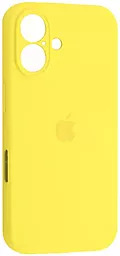 {"ru": "Чехол", "uk": "Чохол"} Silicone Case Full Camera для Apple iPhone 16 Yellow