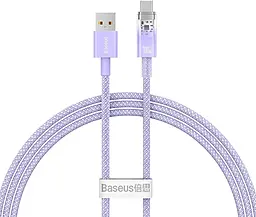 Кабель Baseus Smart Temperature Control USB-A - Type-C 100w 5a 1м cable Purple (CATS010405) - фото Кабель Baseus Smart Temperature Control USB-A - Type-C 100w 5a 1м cable Purple (CATS010405)