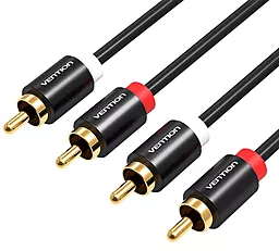 Аудио кабель Vention 2хRCA M/M cable 3 м black (VAB-R06-B300) - фото Аудио кабель Vention 2хRCA M/M cable 3 м black (VAB-R06-B300)