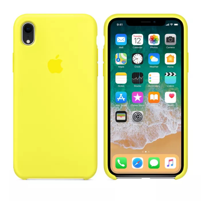 Чохол Silicone Case для Apple iPhone XR Yellow - фото 3