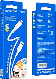 Кабель Borofone BX66 USB-A - Lightning 12w 2.4a 1м cable White - миниатюра 3 Кабель Borofone BX66 USB-A - Lightning 12w 2.4a 1м cable White - миниатюра 3
