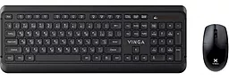 Комплект (клавиатура+мышка) Vinga KBSW-110 Black - миниатюра 3