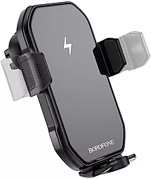 Держатель с беспроводной зарядкой Borofone BH31 Sabio Black - фото Держатель с беспроводной зарядкой Borofone BH31 Sabio Black