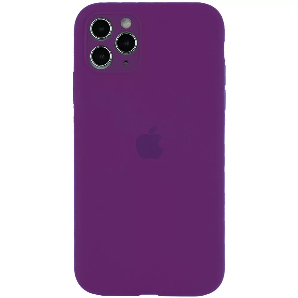 Чехол Silicone Case Full Camera для Apple iPhone 12  Grape - фото 1