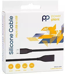 Кабель PowerPlant USB-A - micro USB 12w 2.4a 1м cable Black (CA911226) - мініатюра 3 Кабель PowerPlant USB-A - micro USB 12w 2.4a 1м cable Black (CA911226) - мініатюра 3