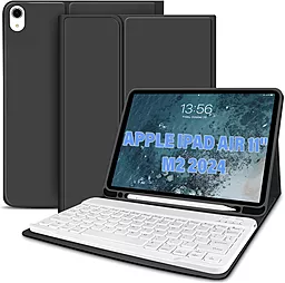 Чехол для планшета BeCover с безпроводной клавиатурой для Apple iPad Air 11" M2 2024 Black (711394) - фото Чехол для планшета BeCover с безпроводной клавиатурой для Apple iPad Air 11" M2 2024 Black (711394)