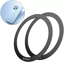 Магнитное кольцо Baseus Halo Series Magnetic Metal Ring 2шт. Black (PCCH000001) - фото Магнитное кольцо Baseus Halo Series Magnetic Metal Ring 2шт. Black (PCCH000001)