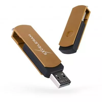 Флешка Exceleram 8GB P2 Series USB 2.0 (EXP2U2BRB08) Brown - фото 2