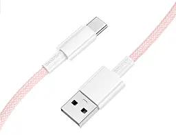 Кабель Borofone BX117 Source USB-A - Type-C 15w 3a 1м cable Pink - миниатюра 3 Кабель Borofone BX117 Source USB-A - Type-C 15w 3a 1м cable Pink - миниатюра 3