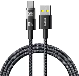 Кабель Baseus Display 2 USB-A - Type-C 100w 5a 1м cable black (P10382701121-00) - фото Кабель Baseus Display 2 USB-A - Type-C 100w 5a 1м cable black (P10382701121-00)