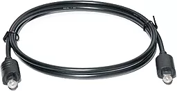Оптический аудио кабель REAL-EL Toslink М-М Cable 1 м чёрный (EL123500036)