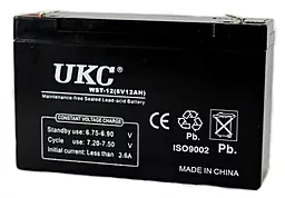 Акумуляторна батарея UKC 6V 12Ah (WST-12) - мініатюра 2
