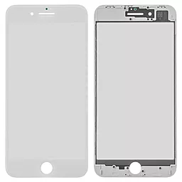 Корпусне скло дисплея Apple iPhone 8 Plus (з OCA плівкою) with frame White