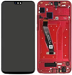 Дисплей Huawei Honor 8X, Honor 9X Lite, Honor View 10 Lite с тачскрином и рамкой, Red - фото Дисплей Huawei Honor 8X, Honor 9X Lite, Honor View 10 Lite с тачскрином и рамкой, Red