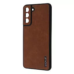 Чохол Wave Leather Case для Samsung Galaxy S21 FE Dark Brown